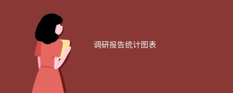 调研报告统计图表